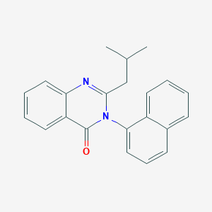 molecular formula C22H20N2O B290241 2-isobutyl-3-(1-naphthyl)quinazolin-4(3H)-one 