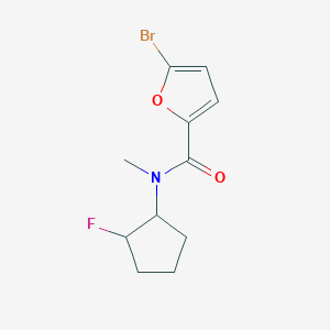 5-bromo-N-(2-fluorocyclopentyl)-N-methylfuran-2-carboxamide