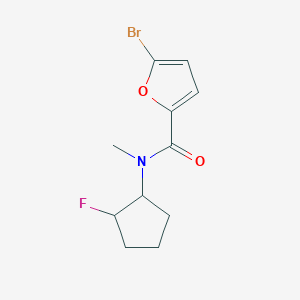 molecular formula C11H13BrFNO2 B2902411 5-bromo-N-(2-fluorocyclopentyl)-N-methylfuran-2-carboxamide CAS No. 2198221-55-3