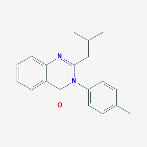 molecular formula C19H20N2O B290242 2-isobutyl-3-(4-methylphenyl)quinazolin-4(3H)-one 
