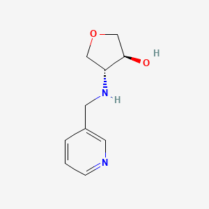 molecular formula C10H14N2O2 B2902423 (3S,4R)-4-{[(pyridin-3-yl)methyl]amino}oxolan-3-ol CAS No. 1932086-67-3