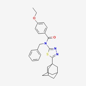 N-[5-(1-adamantyl)-1,3,4-thiadiazol-2-yl]-N-benzyl-4-ethoxybenzamide