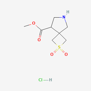Methyl 2,2-dioxo-2lambda6-thia-7-azaspiro[3.4]octane-5-carboxylate;hydrochloride
