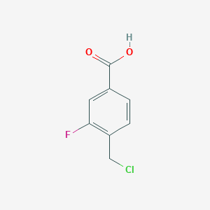 molecular formula C8H6ClFO2 B2902431 4-(Chloromethyl)-3-fluorobenzoic acid CAS No. 1565375-97-4