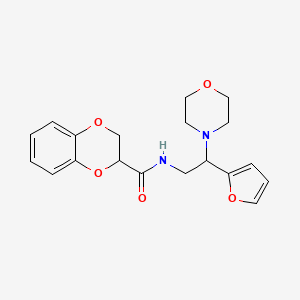 N-(2-(furan-2-yl)-2-morpholinoethyl)-2,3-dihydrobenzo[b][1,4]dioxine-2-carboxamide