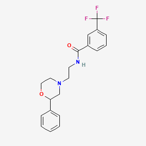 molecular formula C20H21F3N2O2 B2902456 N-(2-(2-phenylmorpholino)ethyl)-3-(trifluoromethyl)benzamide CAS No. 954081-67-5