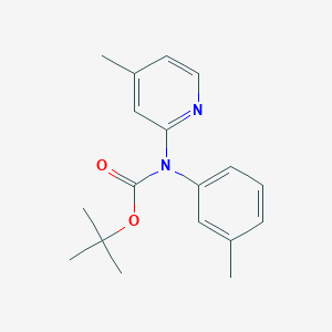 molecular formula C18H22N2O2 B2902457 Tert-butyl N-(3-methylphenyl)-N-(4-methylpyridin-2-yl)carbamate CAS No. 1260658-58-9