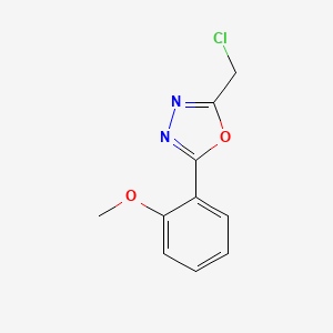 molecular formula C10H9ClN2O2 B2902478 2-(氯甲基)-5-(2-甲氧基苯基)-1,3,4-恶二唑 CAS No. 754214-34-1