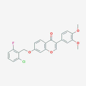 7-((2-chloro-6-fluorobenzyl)oxy)-3-(3,4-dimethoxyphenyl)-4H-chromen-4-one