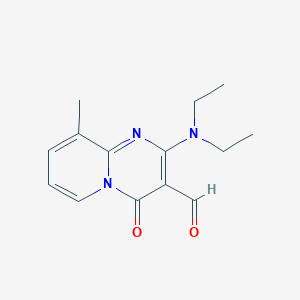2-(diethylamino)-9-methyl-4-oxo-4H-pyrido[1,2-a]pyrimidine-3-carbaldehyde