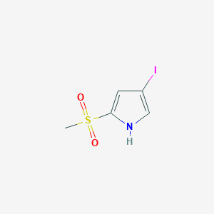 molecular formula C5H6INO2S B2902529 1H-Pyrrole, 4-iodo-2-(methylsulfonyl)- CAS No. 918487-84-0
