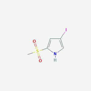 1H-Pyrrole, 4-iodo-2-(methylsulfonyl)-