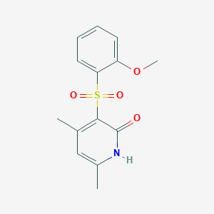 3-[(2-methoxyphenyl)sulfonyl]-4,6-dimethyl-2(1H)-pyridinone