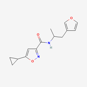 5-cyclopropyl-N-(1-(furan-3-yl)propan-2-yl)isoxazole-3-carboxamide