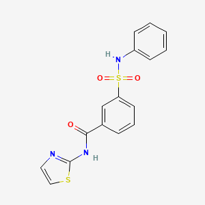 3-(N-phenylsulfamoyl)-N-(thiazol-2-yl)benzamide