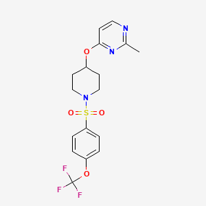 2-Methyl-4-((1-((4-(trifluoromethoxy)phenyl)sulfonyl)piperidin-4-yl)oxy)pyrimidine
