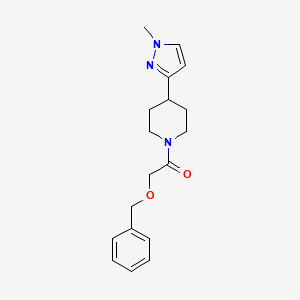 2-(benzyloxy)-1-(4-(1-methyl-1H-pyrazol-3-yl)piperidin-1-yl)ethanone