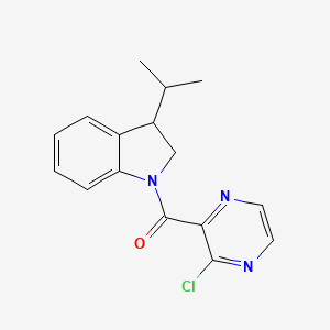 1-(3-chloropyrazine-2-carbonyl)-3-(propan-2-yl)-2,3-dihydro-1H-indole