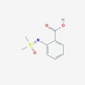 molecular formula C9H11NO3S B2902588 2-{[Dimethyl(oxo)-lambda6-sulfanylidene]amino}benzoic acid CAS No. 2060036-80-6