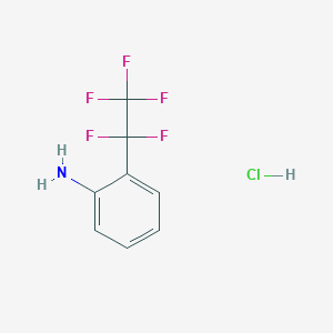 2-(1,1,2,2,2-Pentafluoroethyl)aniline;hydrochloride
