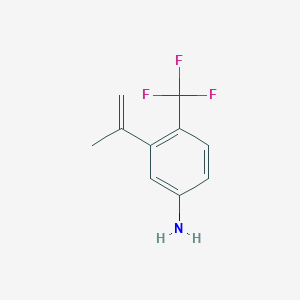 3-Prop-1-en-2-yl-4-(trifluoromethyl)aniline