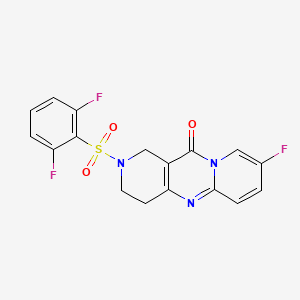 2-((2,6-difluorophenyl)sulfonyl)-8-fluoro-3,4-dihydro-1H-dipyrido[1,2-a:4',3'-d]pyrimidin-11(2H)-one