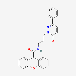 N-(3-(6-oxo-3-phenylpyridazin-1(6H)-yl)propyl)-9H-xanthene-9-carboxamide