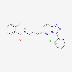 N-(2-((3-(2-chlorophenyl)-[1,2,4]triazolo[4,3-b]pyridazin-6-yl)oxy)ethyl)-2-fluorobenzamide