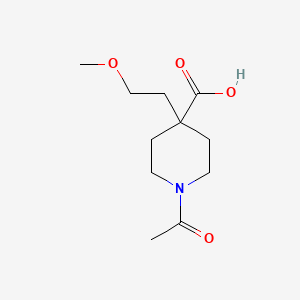 1-Acetyl-4-(2-methoxyethyl)piperidine-4-carboxylic acid