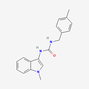 molecular formula C18H19N3O B2902663 1-(1-methyl-1H-indol-3-yl)-3-(4-methylbenzyl)urea CAS No. 941968-76-9