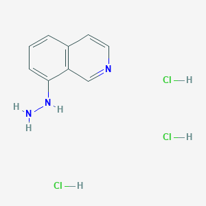 molecular formula C9H12Cl3N3 B2902671 8-Hydrazinylisoquinoline trihydrochloride CAS No. 2031268-70-7