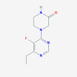 4-(6-Ethyl-5-fluoropyrimidin-4-yl)piperazin-2-one