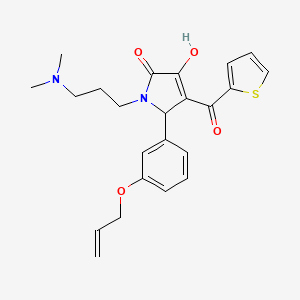 5-(3-(allyloxy)phenyl)-1-(3-(dimethylamino)propyl)-3-hydroxy-4-(thiophene-2-carbonyl)-1H-pyrrol-2(5H)-one