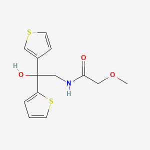 N-(2-hydroxy-2-(thiophen-2-yl)-2-(thiophen-3-yl)ethyl)-2-methoxyacetamide