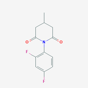 1-(2,4-Difluorophenyl)-4-methylpiperidine-2,6-dione