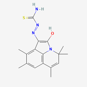 (1E)-4,4,6,8,9-pentamethyl-4H-pyrrolo[3,2,1-ij]quinoline-1,2-dione 1-thiosemicarbazone