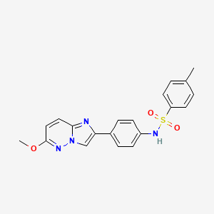 B2902726 N-(4-(6-methoxyimidazo[1,2-b]pyridazin-2-yl)phenyl)-4-methylbenzenesulfonamide CAS No. 953170-51-9