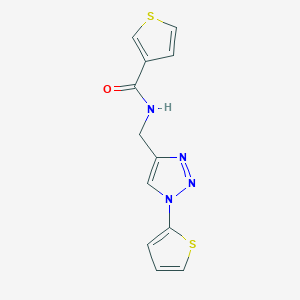 N-((1-(thiophen-2-yl)-1H-1,2,3-triazol-4-yl)methyl)thiophene-3-carboxamide