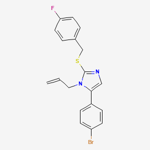 1-allyl-5-(4-bromophenyl)-2-((4-fluorobenzyl)thio)-1H-imidazole