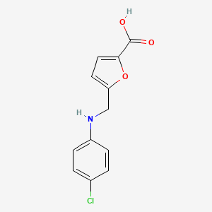 5-{[(4-Chlorophenyl)amino]methyl}furan-2-carboxylic acid