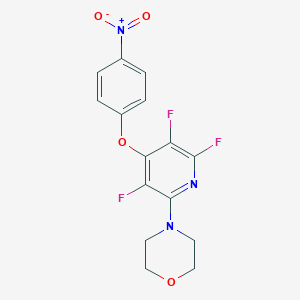 molecular formula C15H12F3N3O4 B290279 4-[3,5,6-Trifluoro-4-(4-nitrophenoxy)pyridin-2-yl]morpholine 