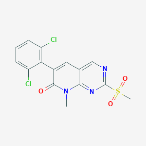 B029028 6-(2,6-Dichlorophenyl)-8-methyl-2-methylsulfonyl-8H-pyrido[2,3-d]pyrimidin-7-one CAS No. 185039-48-9