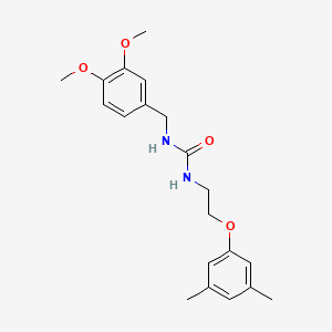 molecular formula C20H26N2O4 B2902807 1-(3,4-Dimethoxybenzyl)-3-(2-(3,5-dimethylphenoxy)ethyl)urea CAS No. 1171848-96-6