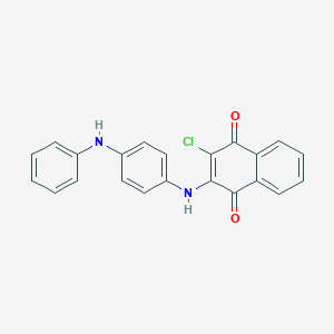 molecular formula C22H15ClN2O2 B290281 2-(4-Anilinoanilino)-3-chloronaphthoquinone 