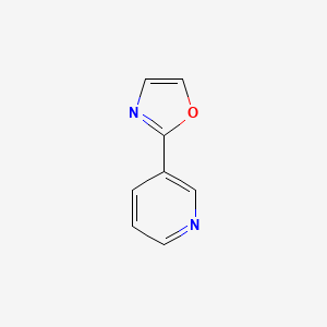 molecular formula C8H6N2O B2902820 3-(1,3-Oxazol-2-yl)pyridine CAS No. 5998-85-6