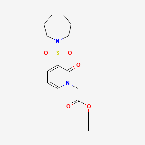 molecular formula C17H26N2O5S B2902824 tert-butyl [3-(azepan-1-ylsulfonyl)-2-oxopyridin-1(2H)-yl]acetate CAS No. 1251694-17-3