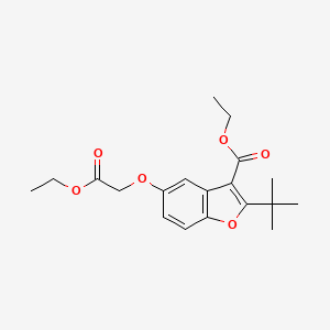 Ethyl 2-tert-butyl-5-(2-ethoxy-2-oxoethoxy)-1-benzofuran-3-carboxylate