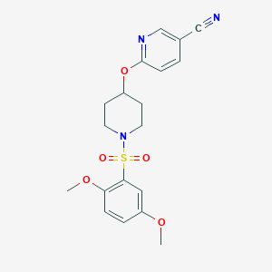 6-((1-((2,5-Dimethoxyphenyl)sulfonyl)piperidin-4-yl)oxy)nicotinonitrile