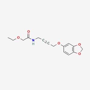 N-(4-(benzo[d][1,3]dioxol-5-yloxy)but-2-yn-1-yl)-2-ethoxyacetamide