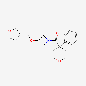 (4-phenyltetrahydro-2H-pyran-4-yl)(3-((tetrahydrofuran-3-yl)methoxy)azetidin-1-yl)methanone